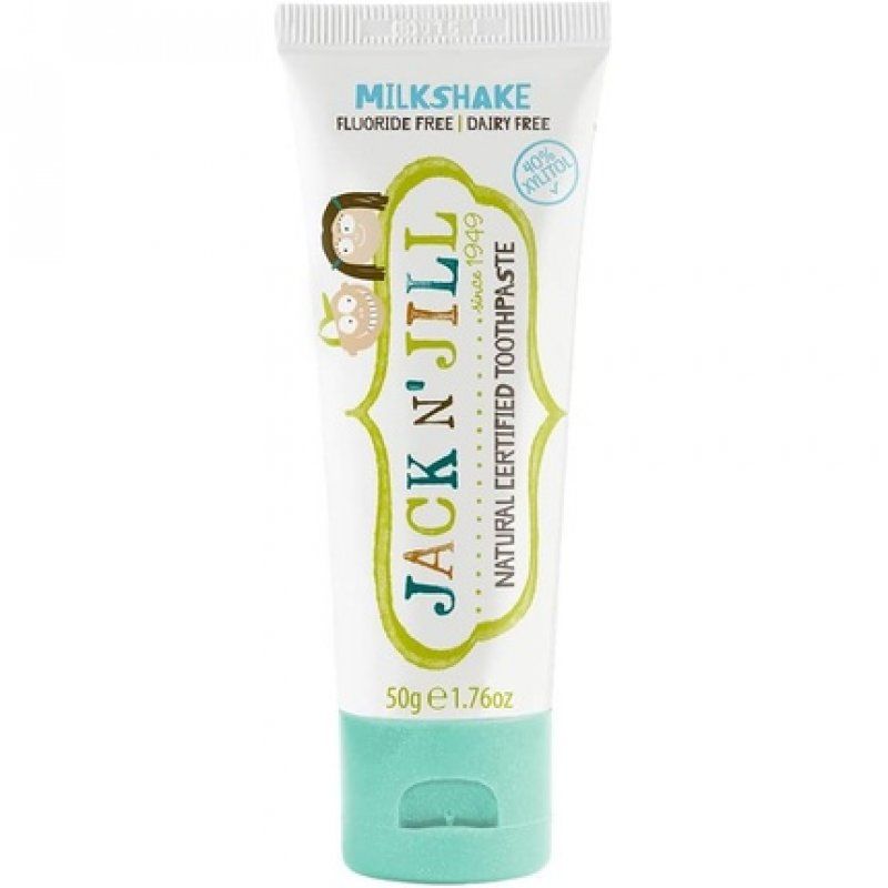 Jack N' Jill Kids Natural Toothpaste Helps Soothe Gums and Fight Tooth Decay Milkshake Flavour 50g