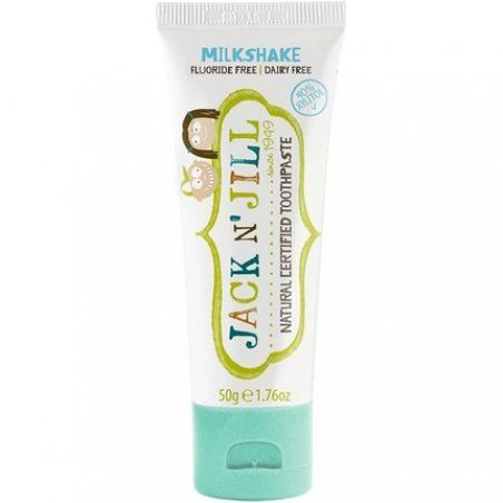 Jack N' Jill Kids Natural Toothpaste Helps Soothe Gums and Fight Tooth Decay Milkshake Flavour 50g
