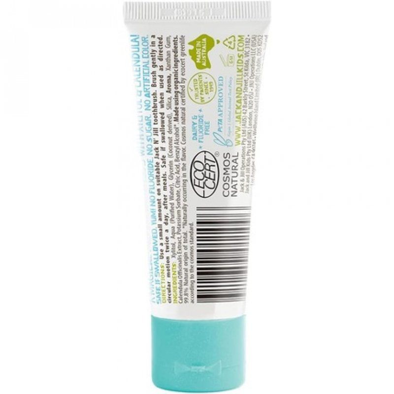 Jack N' Jill Kids Natural Toothpaste Helps Soothe Gums and Fight Tooth Decay Milkshake Flavour 50g