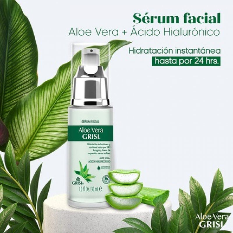 Facial Serum with Aloe Vera and Hyaluronic Acid