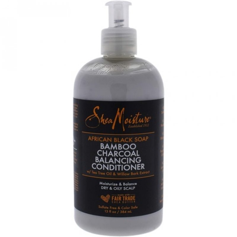 Shea Moisture African Black Soap Bamboo Charcoal Conditioner 384ml 13oz