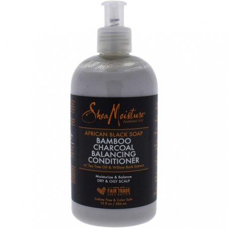 Shea Moisture African Black Soap Bamboo Charcoal Conditioner 384ml 13oz