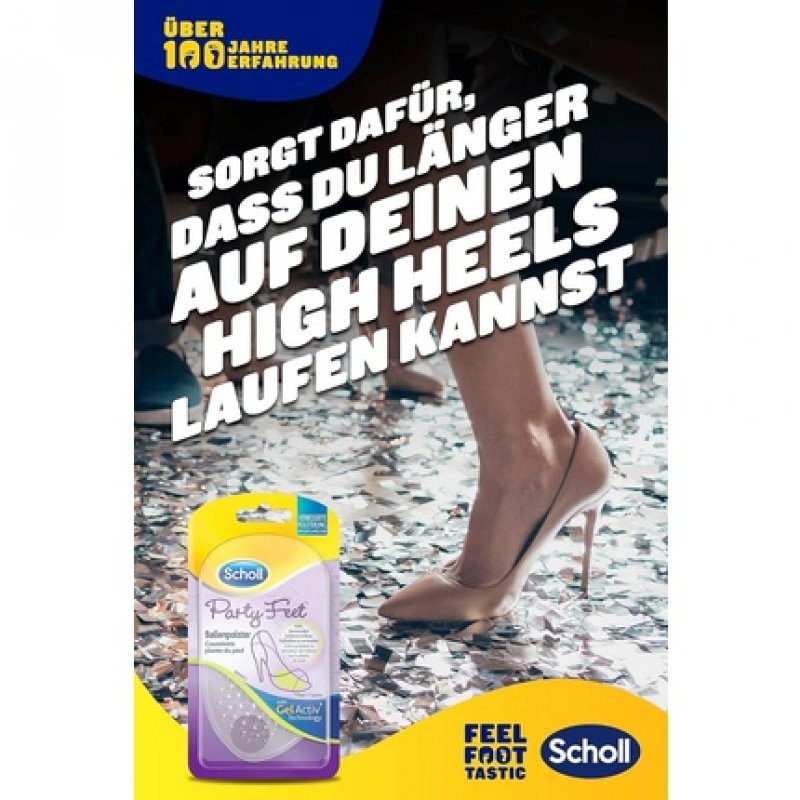 Scholl Party Feet Ball of Foot Cushions with GelActiv Technology for Almost All Women's Shoes