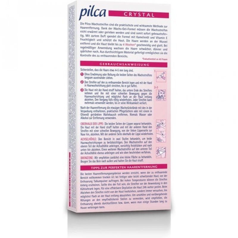 Pilca Cold Wax Strips for Face 20 Items