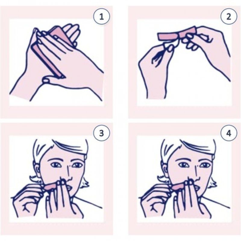 Pilca Cold Wax Strips for Face 20 Items