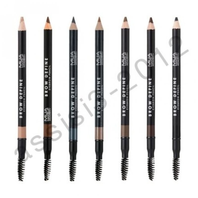 MUA Makeup Academy Eyebrow Pencil with Spoolie and Sharpener Cruelty Free Vegan