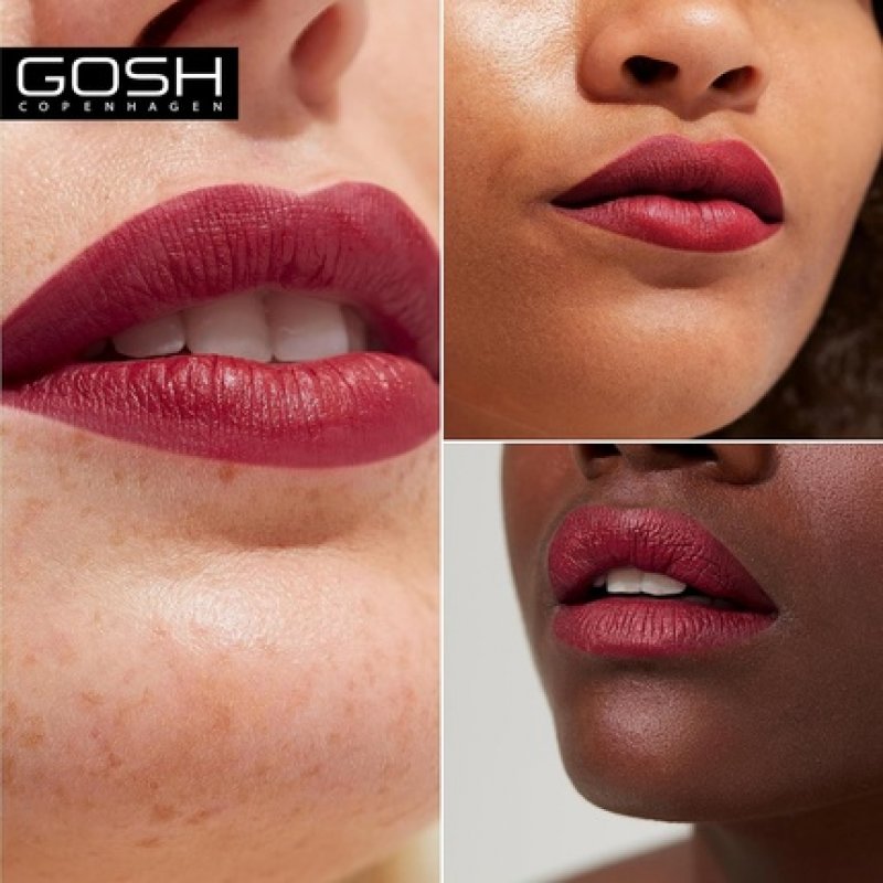 GOSH Luxury Rose Lipstick with Light Sheen Intense Nude Shades 005 Seduce