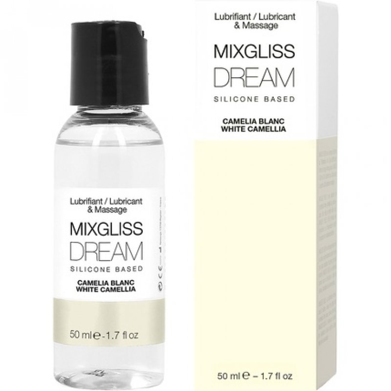 MIXGLISS DREAM Premium 2-in-1 Silicone-Based Massage Oil and Lubricant White Camellia 50ml