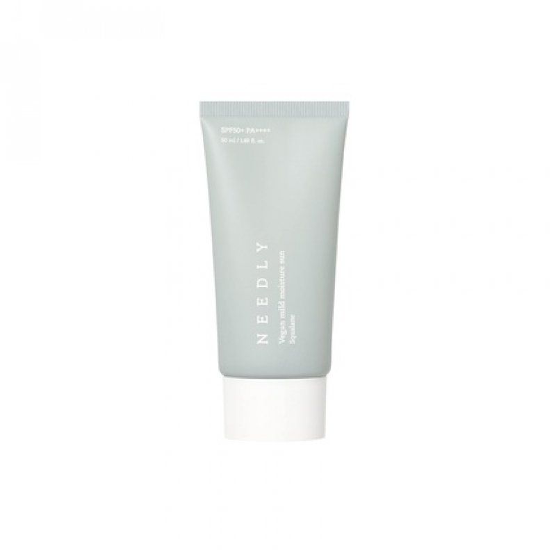 NEEDLY Vegan Mild Moisture Sun 50ml SPF50 PA Sunscreen for Sensitive Skin Lightweight Hydrating Sun Cream Korean