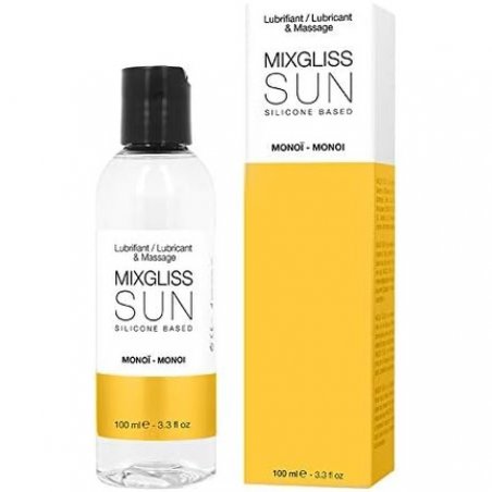 MIXGLISS SUN Premium 2-in-1 Silicone-Based Massage Oil and Lubricant 100ml White
