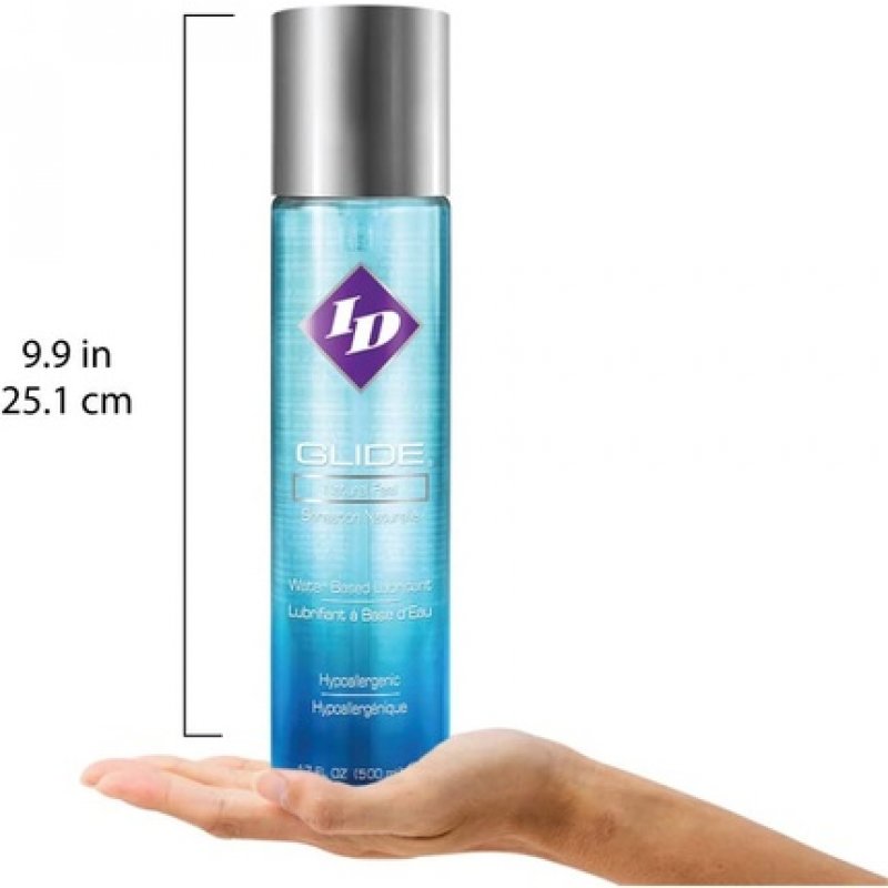 ID Glide Natural Feel Water-Based Personal Lubricant 17 Fl Oz