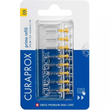 Curaprox CPS 09 Prime Refill Interdental Brushes Yellow 8 Count