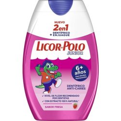 Licor del Polo 2-in-1 Junior Strawberry Flavored Toothpaste 75ml