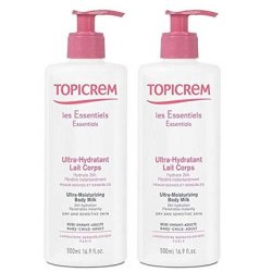 Topicrem Ultra-Moisturizing Body Milk 500ml - Pack of 2