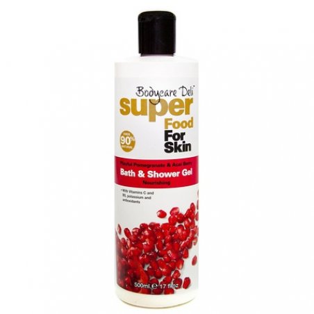 Bodycare Deli Super Food for Skin Playful Bath and Shower Gel with Pomegranate and Acai Berry