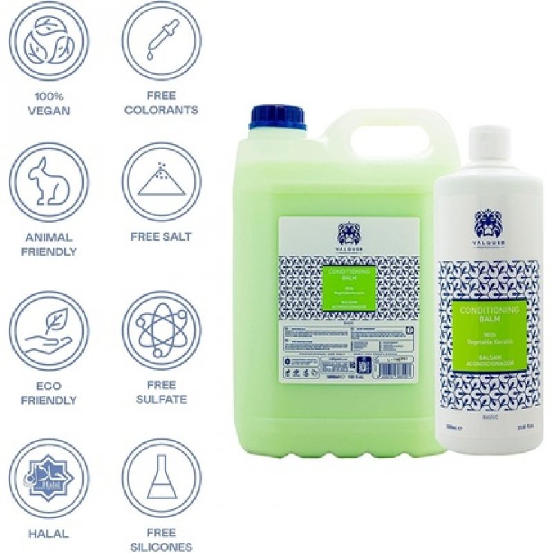 Valquer Professional Revitalizing Hair Conditioner with Natural Keratin 1000ml