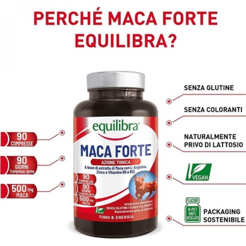 Peruvian Maca Root Strong Supplement with L-Arginine, Zinc, Vitamins B6 and B12