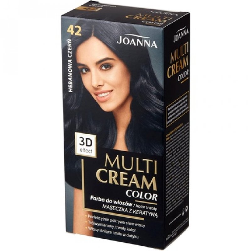 Joanna Multi Cream Color Ebony Black 42