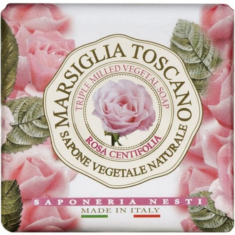 Nesti Dante Marsiglia Toscano Triple Milled Vegetal Soap Rosa Centifolia 7oz