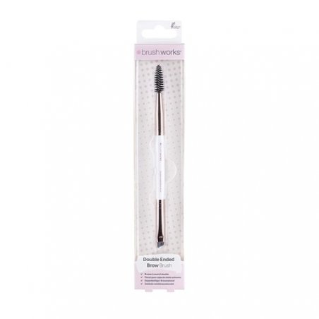 Brushworks Brow Duo Brush White/Gold 100g