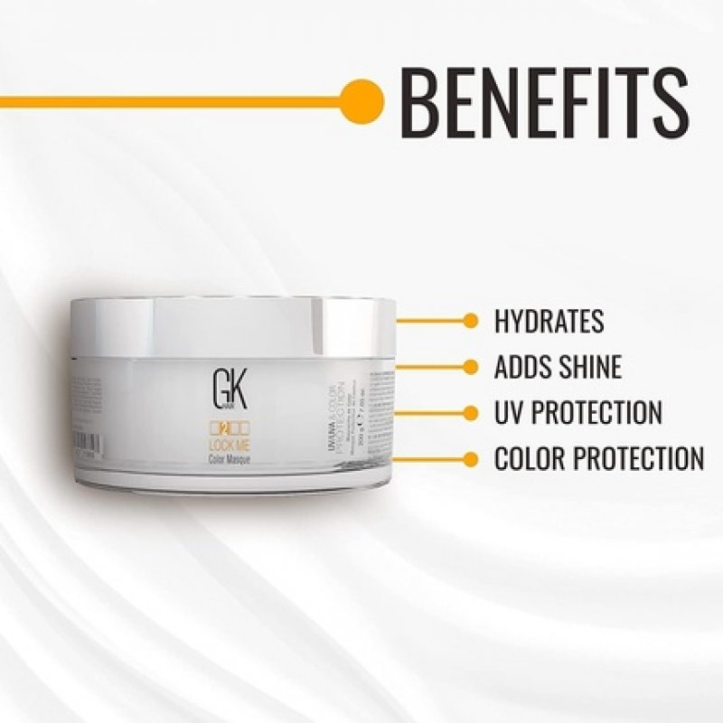 GK HAIR Global Keratin Lock Me Color Hair Masque 7.05 Fl Oz/200g Deep Conditioner Mask Hair Protection Against Dull