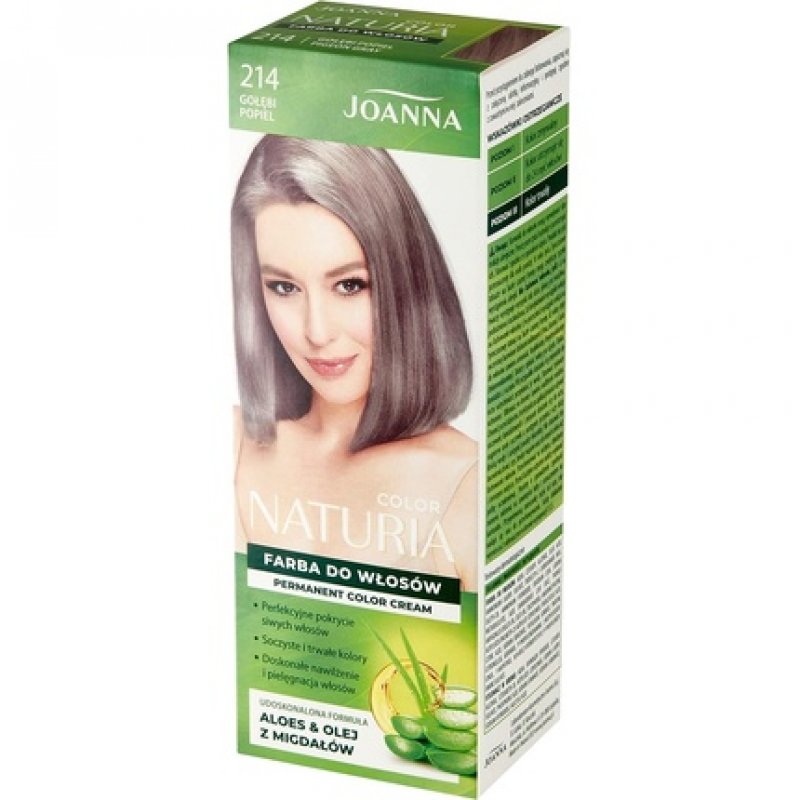 Joanna Professional Naturia Colour Hair Colour for Women Peach Extract and Milk Proteins Dove Ash