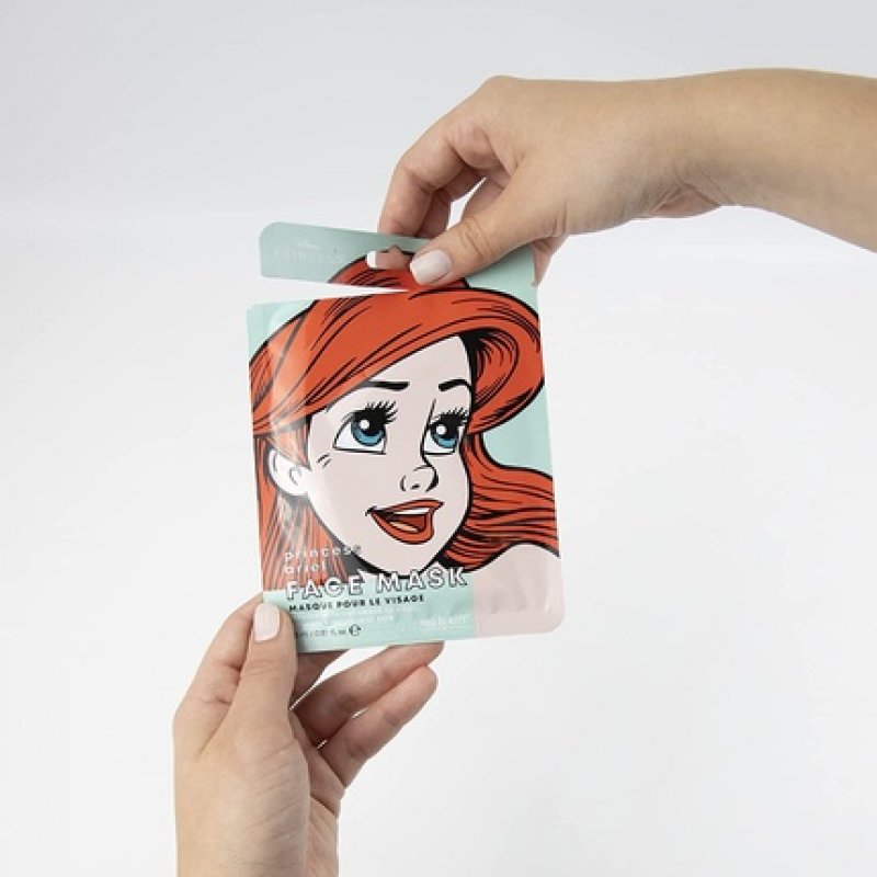 MAD Beauty Disney Ariel Mermaid Face Mask Moisturizing and Soothing Sheet Mask for Nourished Skin and a Beautiful