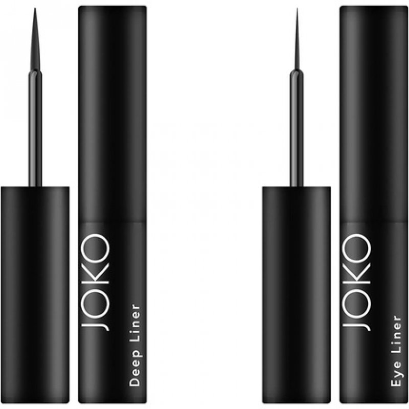 JOKO Liquid Eye Liner Black with Flexible Thin Brush Long Lasting