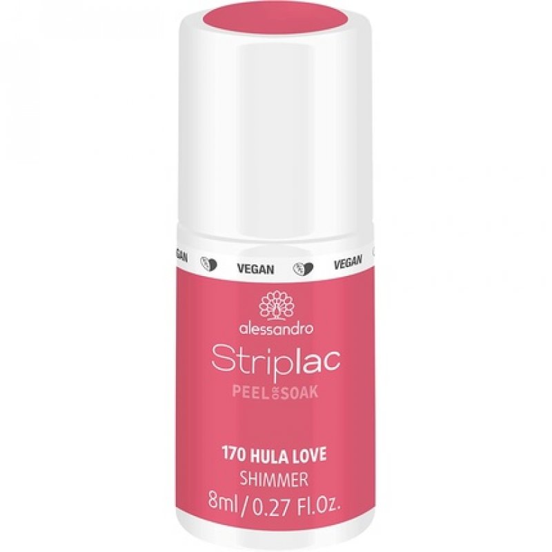 alessandro Striplac Peel or Soak Hula Love LED Nail Polish in Shimmering Raspberry Tone 8ml