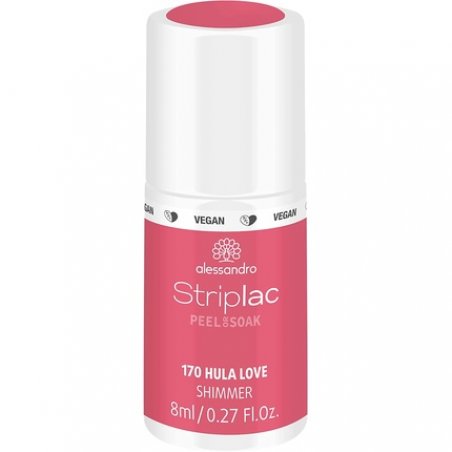 alessandro Striplac Peel or Soak Hula Love LED Nail Polish in Shimmering Raspberry Tone 8ml