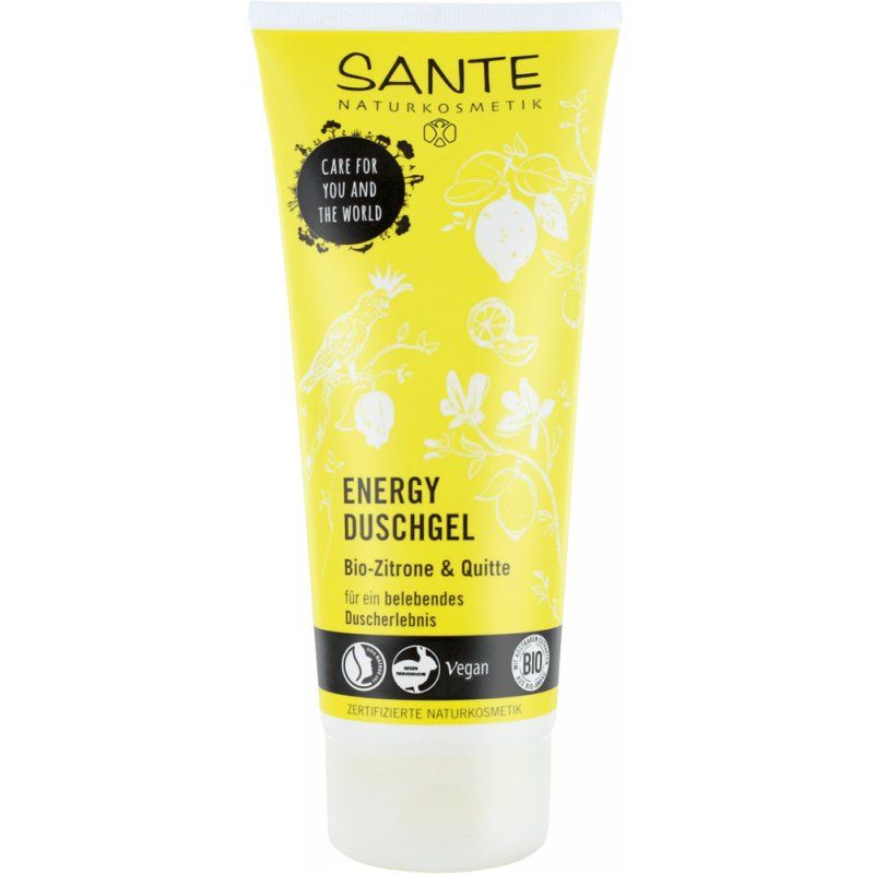 Sante Naturkosmetik Vegan Energy Shower Gel Citrus Fresh Fragrance Body & Mind 2x200ml