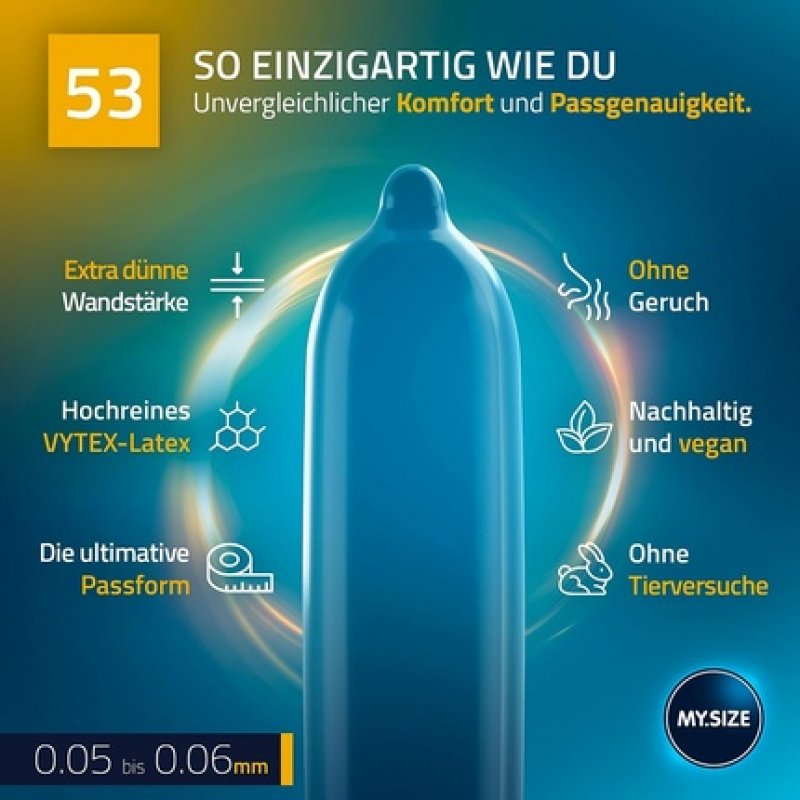 MY.SIZE PRO Condom Size 3 53mm 3 Pieces
