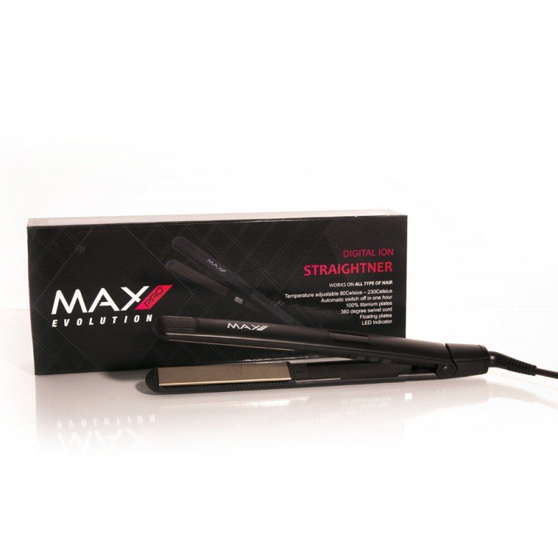 MAX Professional Evolution Straightening iron Black