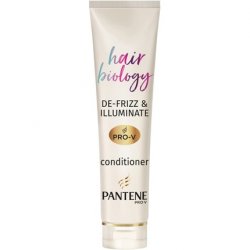 Pantene Hair Biology De-Frizz and Illuminate Hair Conditioner with Hyaluronic Acid and Omega 9 for Colored Hair 160ml