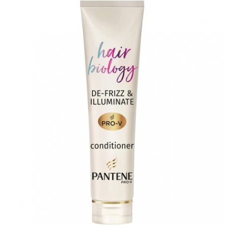 Pantene Hair Biology De-Frizz and Illuminate Hair Conditioner with Hyaluronic Acid and Omega 9 for Colored Hair 160ml
