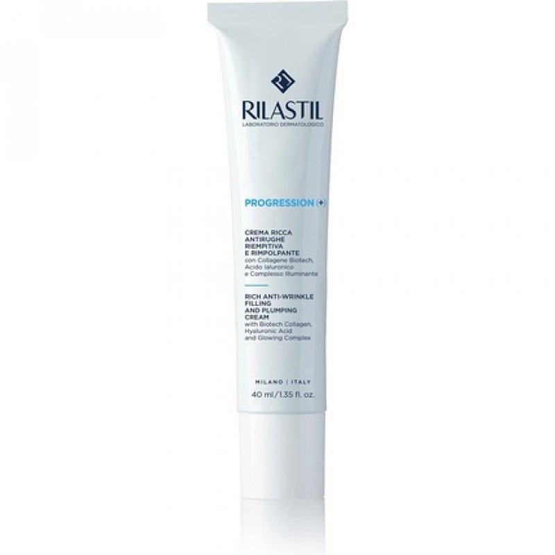 Rilastil Progression Plus Rich Anti-Wrinkle Cream with Collagen and Hyaluronic Acid 40ml