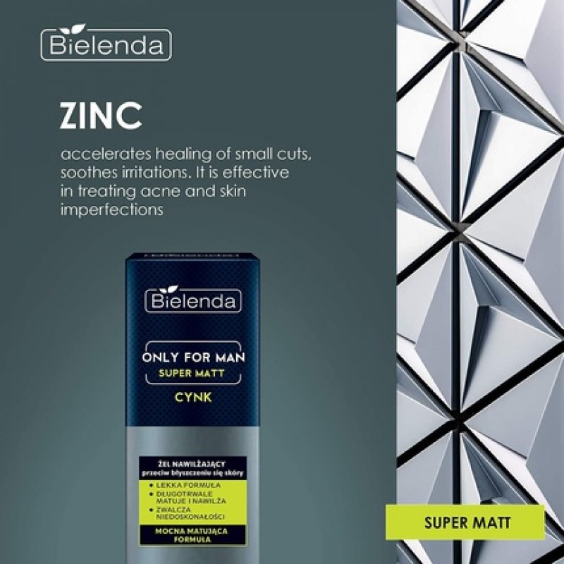 Moisturizing Anti-Shine Super Mat Face Gel for Men 50ml