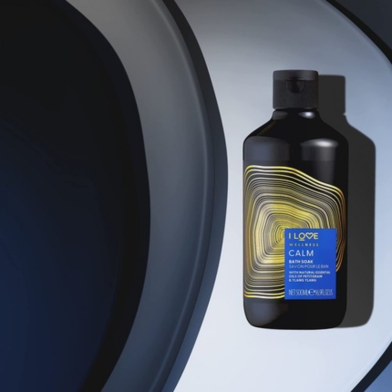 I Love Wellness CALM Bath Soak with Natural Essential Oils of Petitgrain and Ylang Ylang 500ml