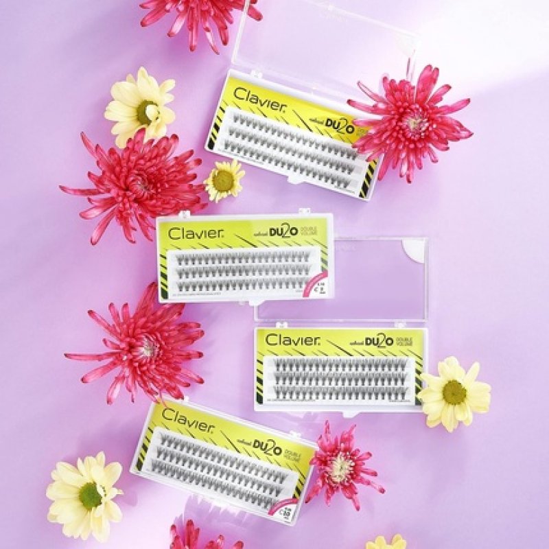 Clavier Du2o Double Volume Cluster Eyelashes Various Lengths 8-14mm Ultravolume - 13mm