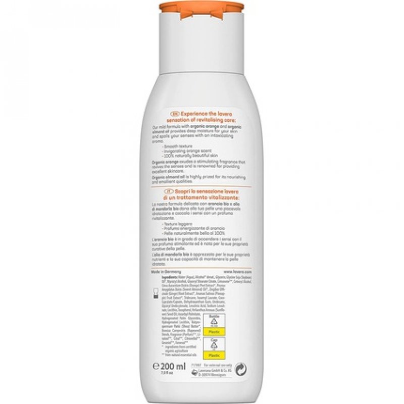 Lavera Revitalising Body Lotion with Organic Orange & Organic Almond Oil 200ml