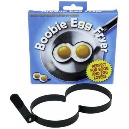 Spencer & Fleetwood Rude Shaped Egg Fryer Boobs White and Yellow