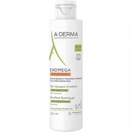 A-DERMA Exomega Control Emollient Foaming Gel Anti-Scratching 200ml