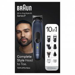 Braun All-In-One Beard Care Bodygroomer Set 10-in-1 Beard Trimmer Hair Clipper for Men Waterproof 100 Min Cordless