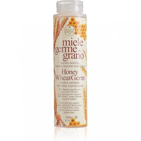 HONEY &amp WHEAT GERM - shower bottle with cap NATURAL LIQUID SOAP 300 ML