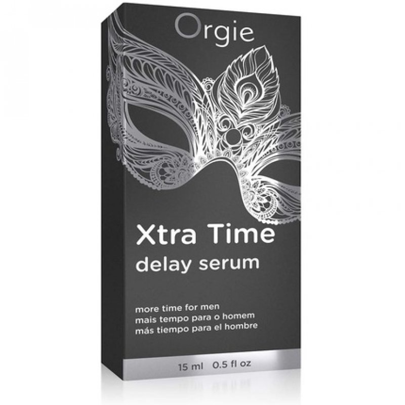 Orgie Xtra Time Silicone-based Male Delay Serum 15ml Black