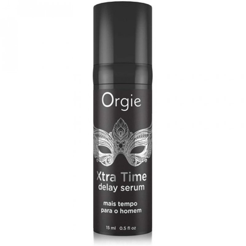 Orgie Xtra Time Silicone-based Male Delay Serum 15ml Black