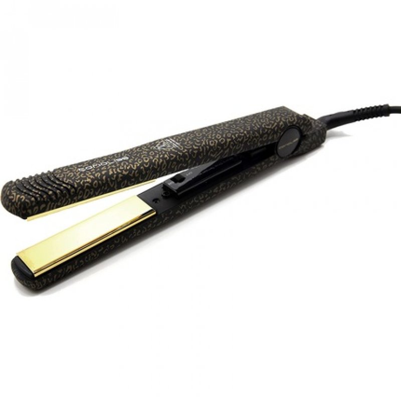 Corioliss C Style Professional Titanium Hair Straightener for Women UK Plug Gold Leopard Soft Touch