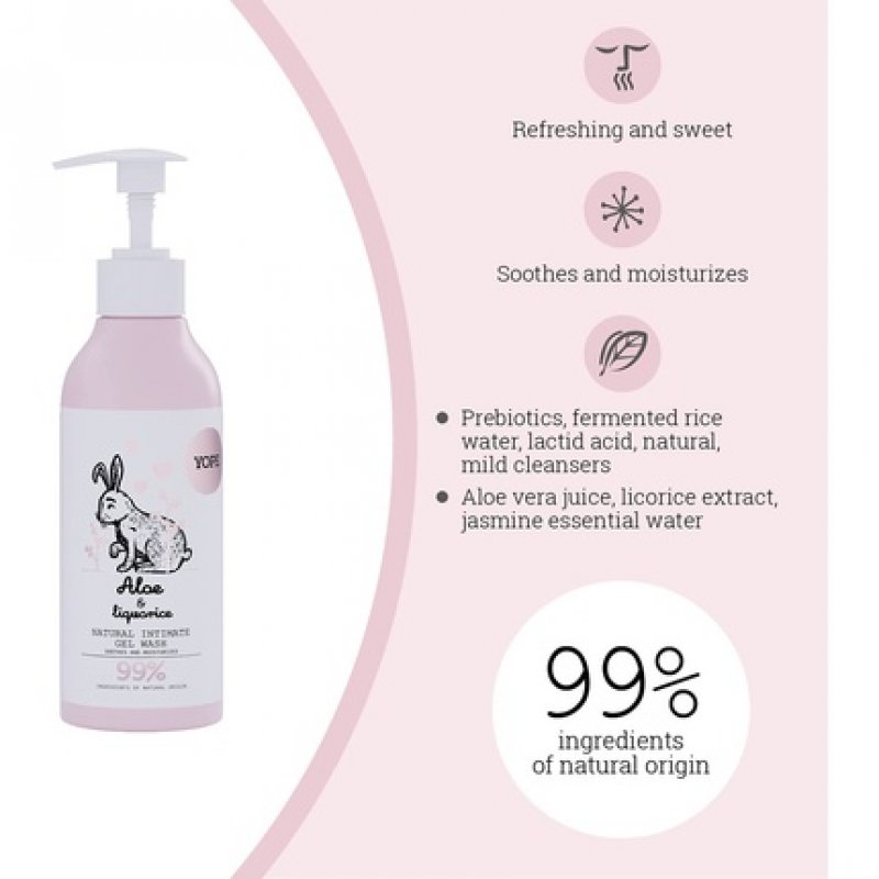 YOPE Natural Intimate Gel Wash with Aloe and Licorice