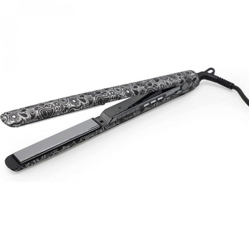 Corioliss C3 Paisley Silver Soft Touch Hair Straightener with Titanium Plates and Curling for Fine Hair