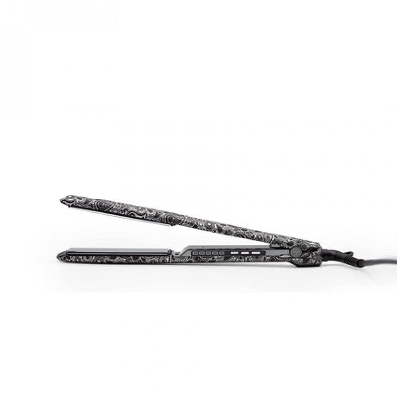 Corioliss C3 Paisley Silver Soft Touch Hair Straightener with Titanium Plates and Curling for Fine Hair